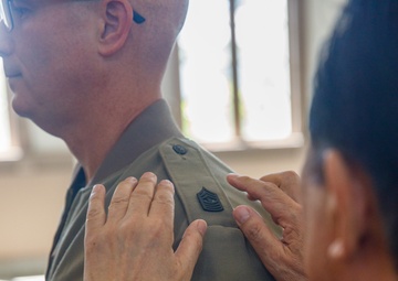 Master Gunnery Sgt. Scott McAdam Promotion