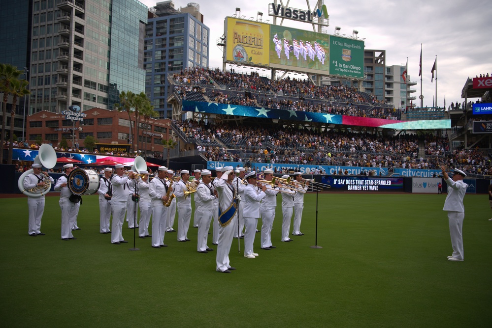 Navy Band Southwest Performs at Petco Park for Military Salute to the U.S Navy