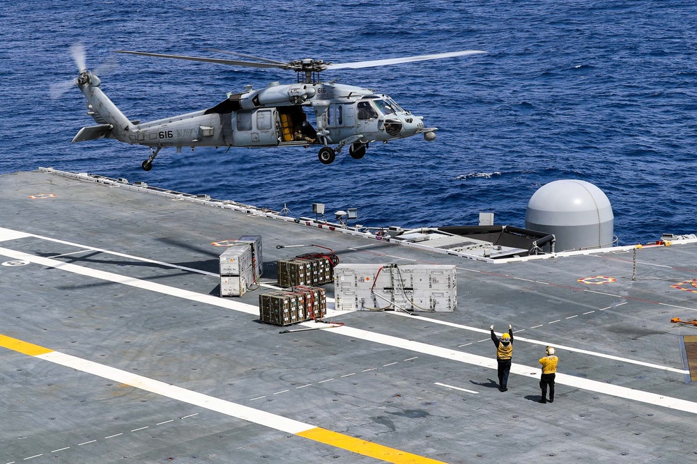 George Washington Conducts a Vertical Replenishment