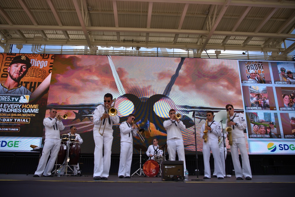 Navy Band Southwest Performs at Petco Park for Military Salute to the U.S Navy