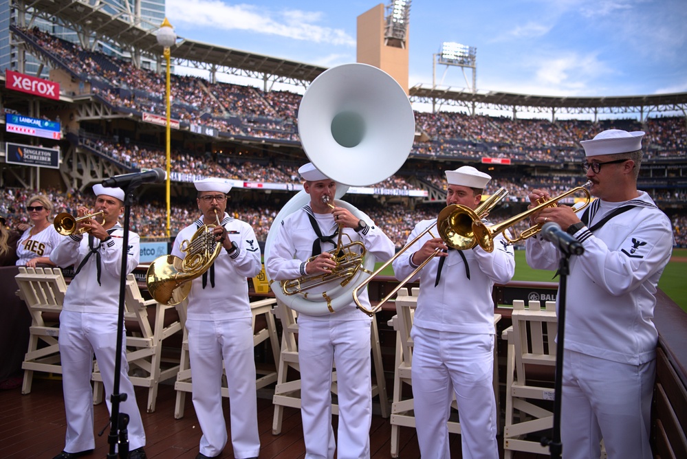 Navy Band Southwest Performs at Petco Park for Military Salute to the U.S Navy