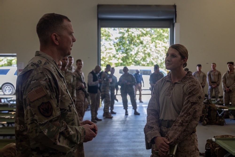 U.S. Air Force leaders visit Marines supporting Task Force 51