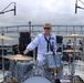 Popular Music Group The Destroyers deliver an outstanding high energy set at the finish line for the 38th Navy Bay Bridge Run/Walk in Coronado.