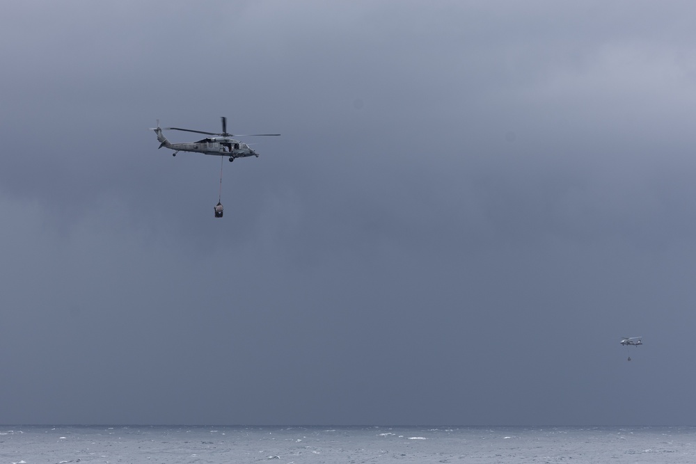 Helicopter Combat Strike Squadron 6 Conduct Vertical Replenishment