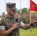 Sgt. Maj. Arebalo relinquishes post during 1st MAW relief and appointment