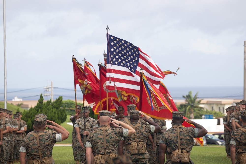 Sgt. Maj. Arebalo relinquishes post during 1st MAW relief and appointment