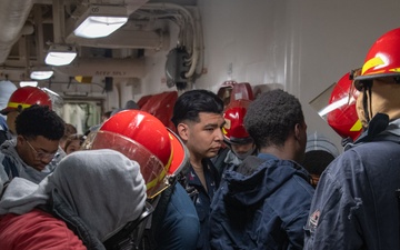 USS America (LHA 6) Conducts Damage Control Training