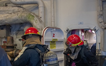 USS America (LHA 6) Conducts Damage Control Training