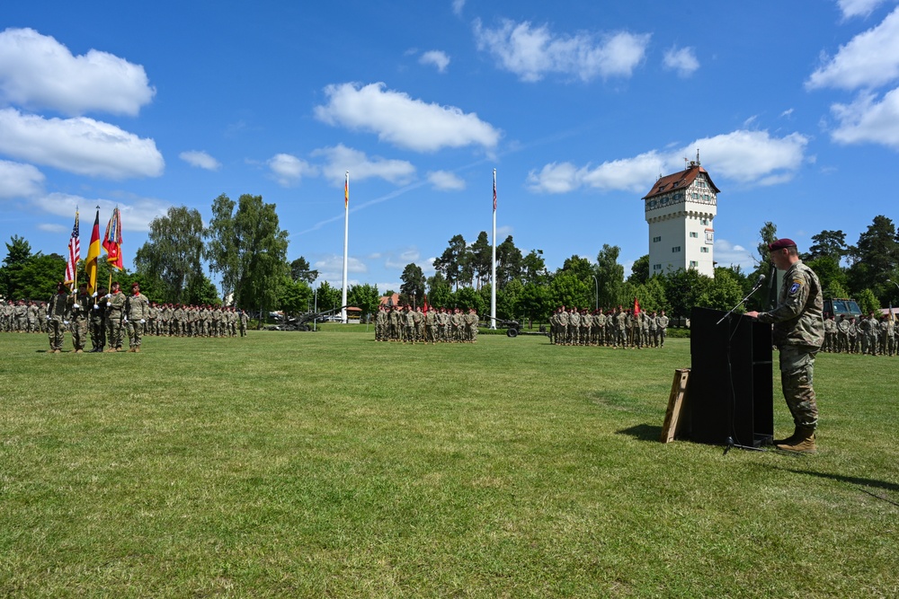 4-319th AFAR, 173rd Airborne Brigade Change of Command