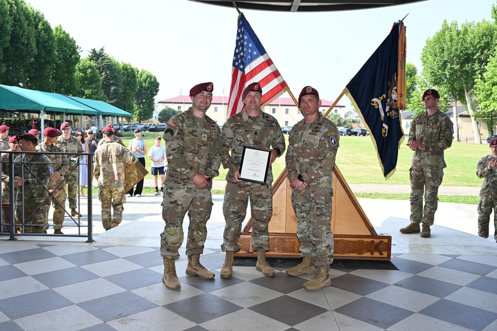 Change of Command Ceremony 1-503rd Infantry Regiment, 173rd Airborne Brigade