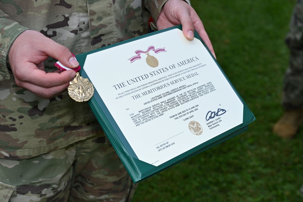 Change of Command Ceremony 1-503rd Infantry Regiment, 173rd Airborne Brigade