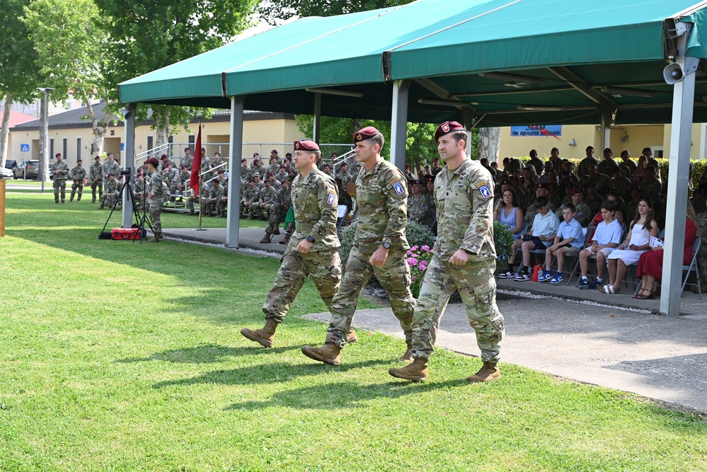 Change of Command Ceremony 1-503rd Infantry Regiment, 173rd Airborne Brigade