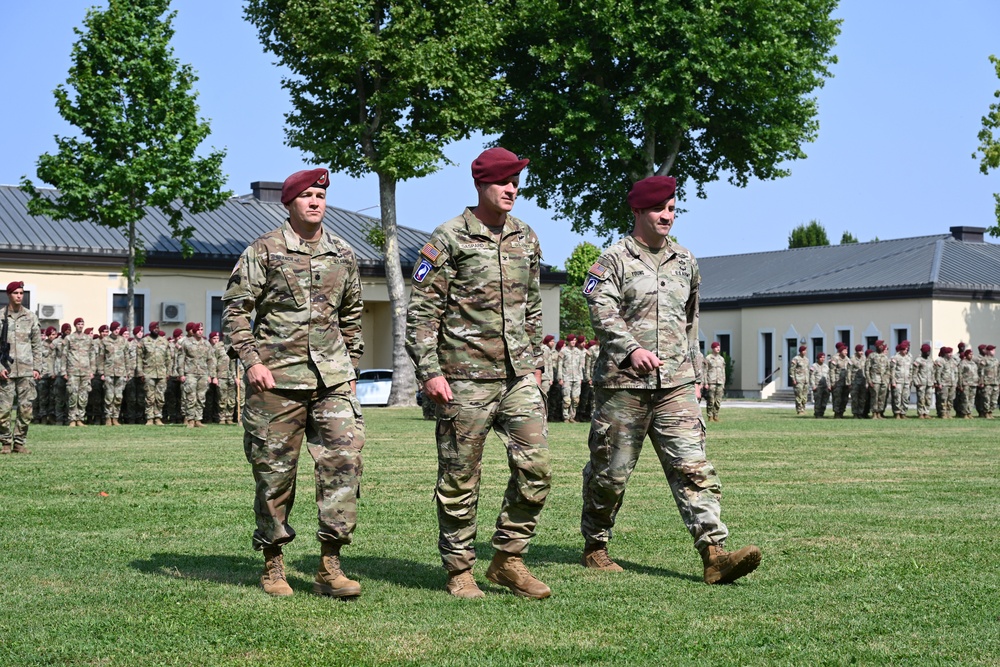 Change of Command Ceremony 1-503rd Infantry Regiment, 173rd Airborne Brigade