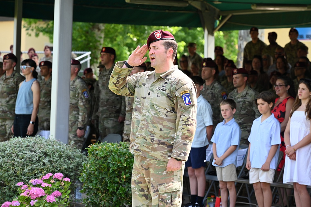 Change of Command Ceremony 1-503rd Infantry Regiment, 173rd Airborne Brigade