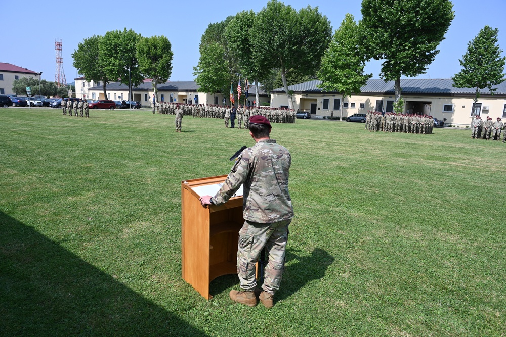 Change of Command Ceremony 1-503rd Infantry Regiment, 173rd Airborne Brigade