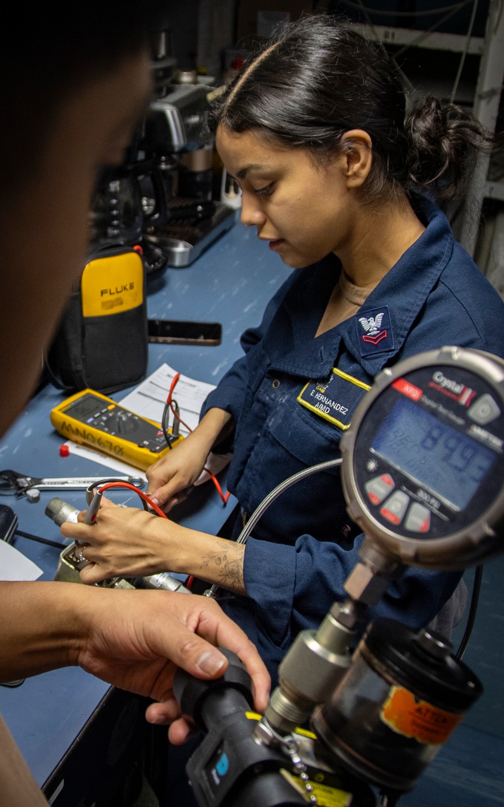 Nimitz Sailors Calibrate Electronics