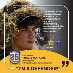 4th Squadron, 2nd Cavalry Regiment, I'M A DEFENDER', 11B Infantryman in Hungary [Image 1 of 2]