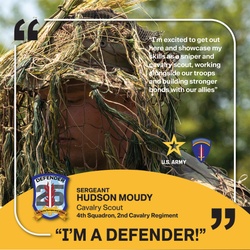 4th Squadron, 2nd Cavalry Regiment, I'M A DEFENDER', 19D Cavalry Scout in Hungary [Image 2 of 2]
