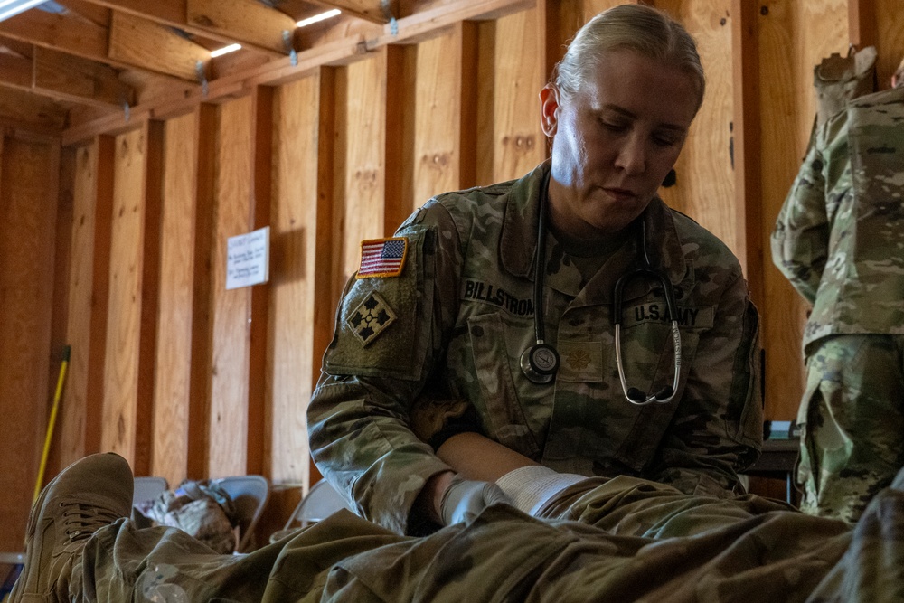 AR-MEDCOM units provide training, medical support during Global Medic, Mojave Falcon 25