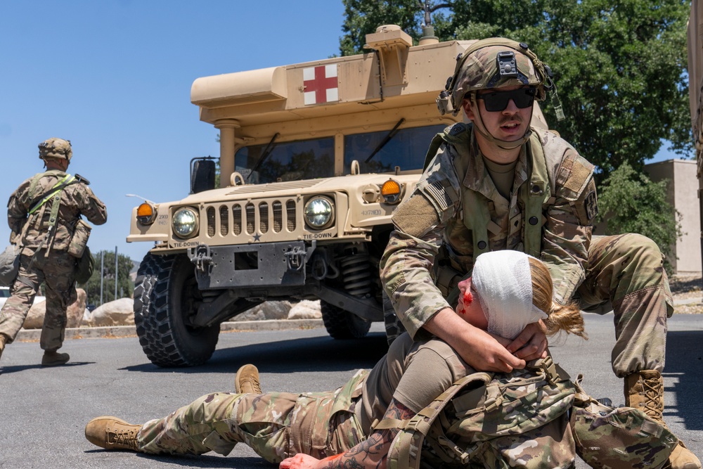 AR-MEDCOM units provide training, medical support during Global Medic, Mojave Falcon 25