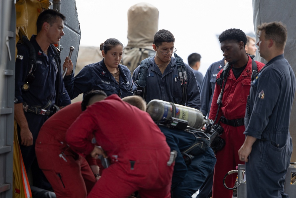 Curtis Wilbur Sailors Respond To Engineering Casualty