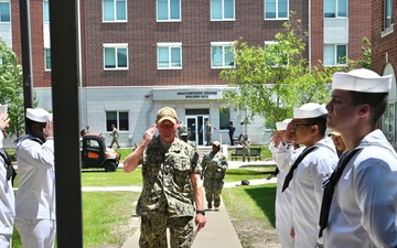 Commodore Richard Eytel visits Surface Combat Systems Training Command Great Lakes
