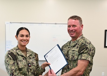 Commodore Richard Eytel visits Surface Combat Systems Training Command Great Lakes