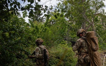 2CR Soldiers execute room clearing readiness training during Saber Guardian 25
