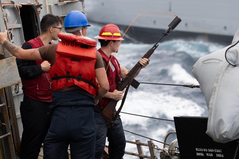Curtis Wilbur Conduct Replenishment-At-Sea