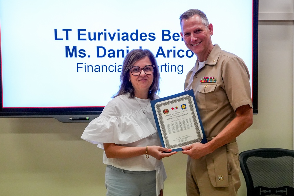 NMRTC Sigonella Welcomes MEDIG for Command Inspection