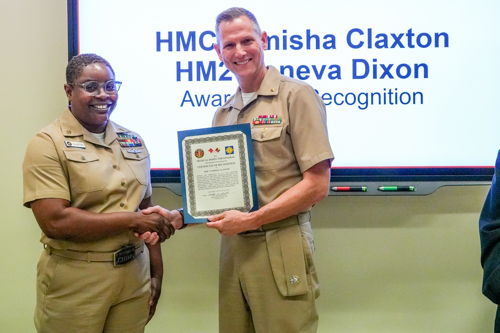 NMRTC Sigonella Welcomes MEDIG for Command Inspection