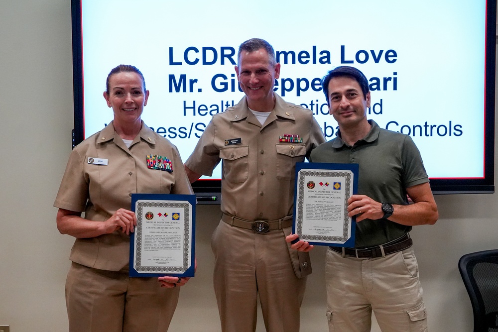 NMRTC Sigonella Welcomes MEDIG for Command Inspection