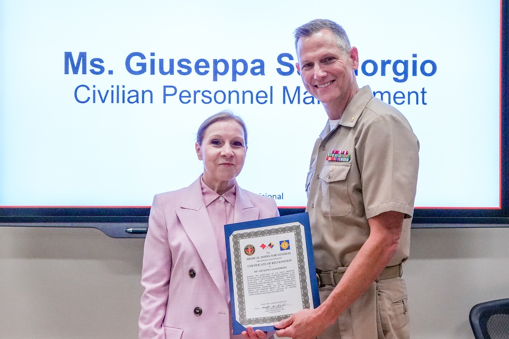 NMRTC Sigonella Welcomes MEDIG for Command Inspection