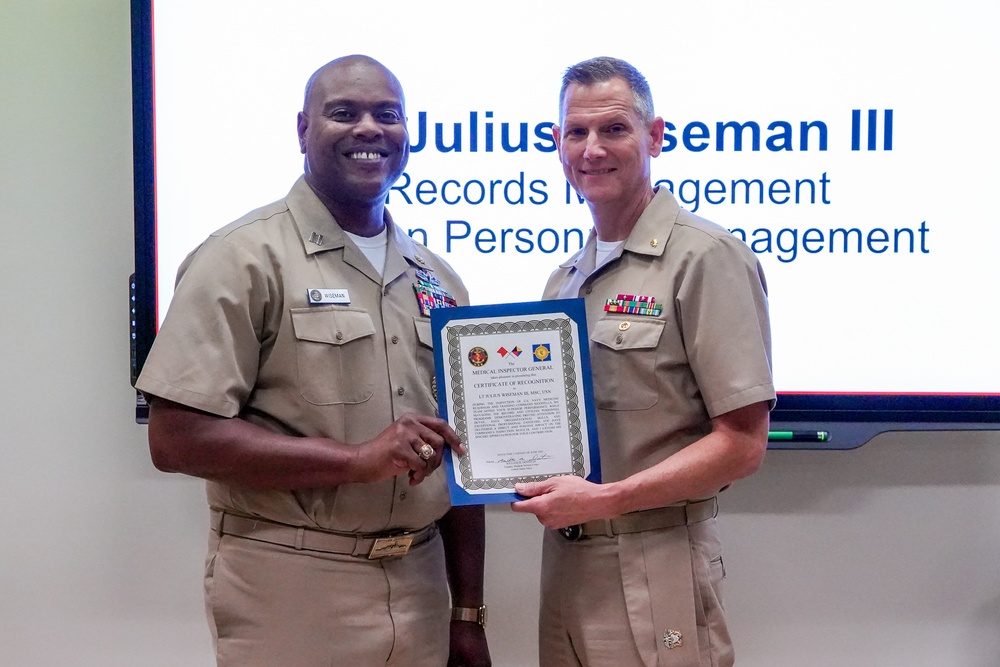 NMRTC Sigonella Welcomes MEDIG for Command Inspection