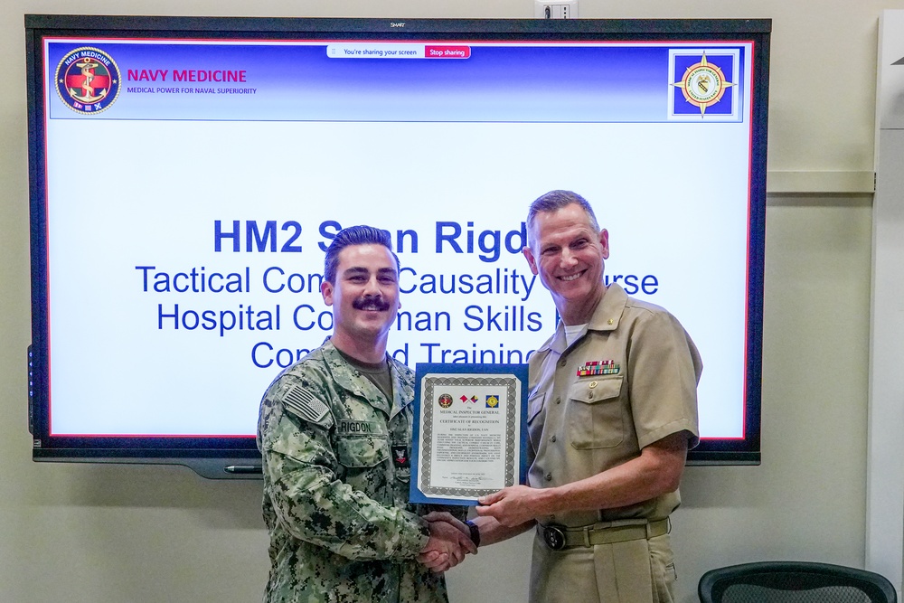 NMRTC Sigonella Welcomes MEDIG for Command Inspection