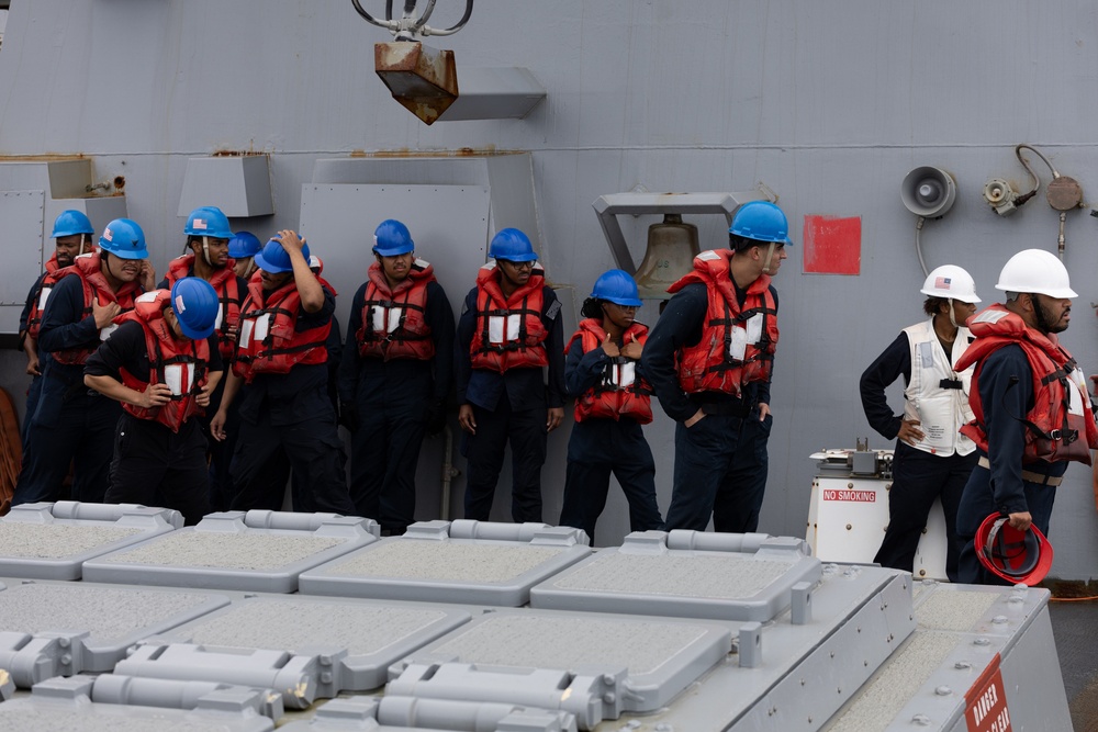 Curtis Wilbur Conduct Replenishment-At-Sea
