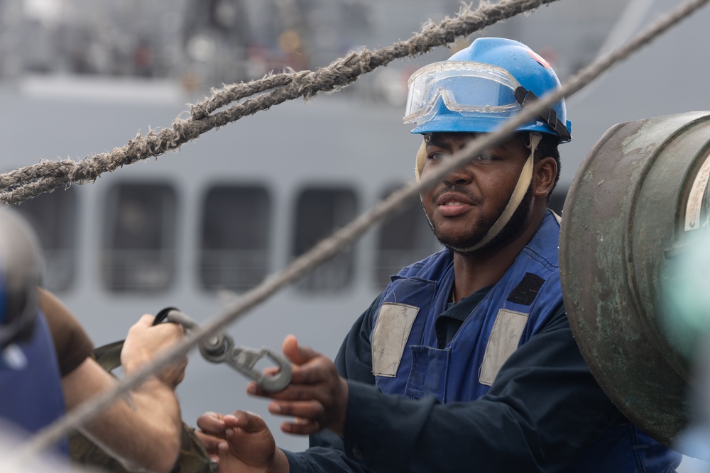 Curtis Wilbur Conduct Replenishment-At-Sea