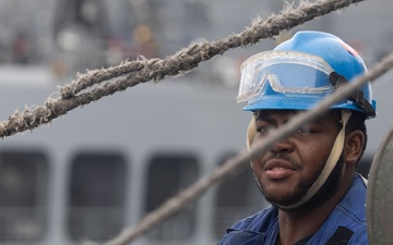 Curtis Wilbur Conduct Replenishment-At-Sea