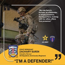 4th Squadron, 2nd Cavalry Regiment, I'M A DEFENDER', 19D Cavalry Scout in Hungary