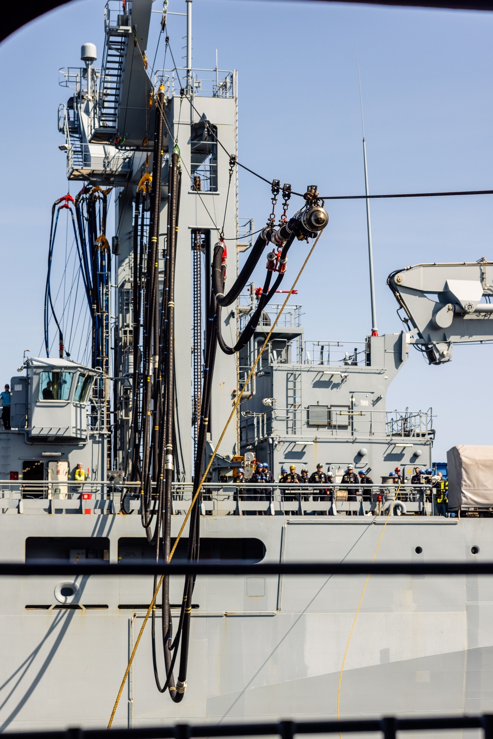 USS Mount Whitney Conducts RAS with German Navy Frankfurt am Main During BALTOPS 25