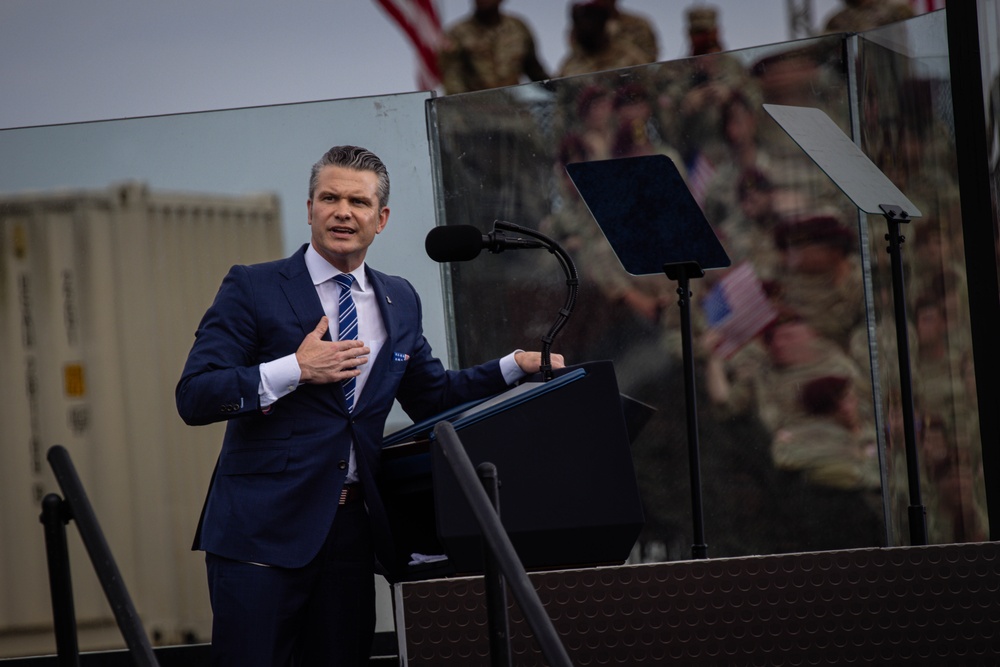 Secretary of Defense Attends Army 250 Celebration at Fort Bragg