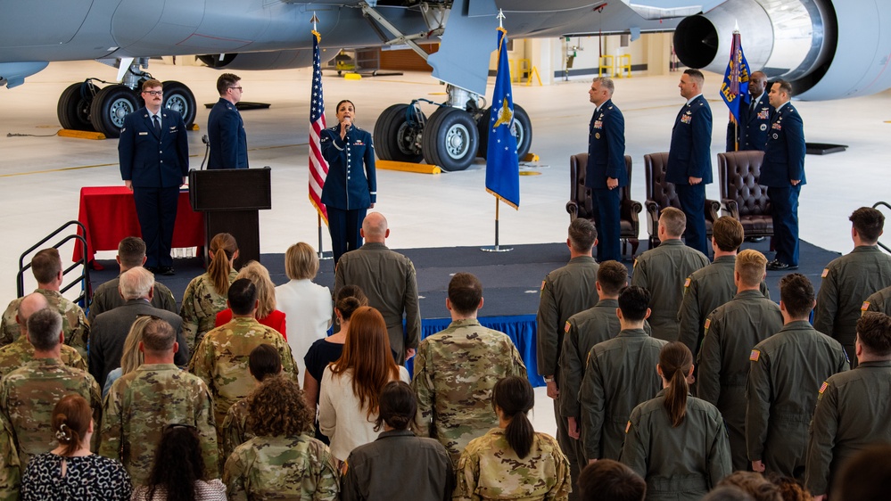 9th ARS change of command ceremony