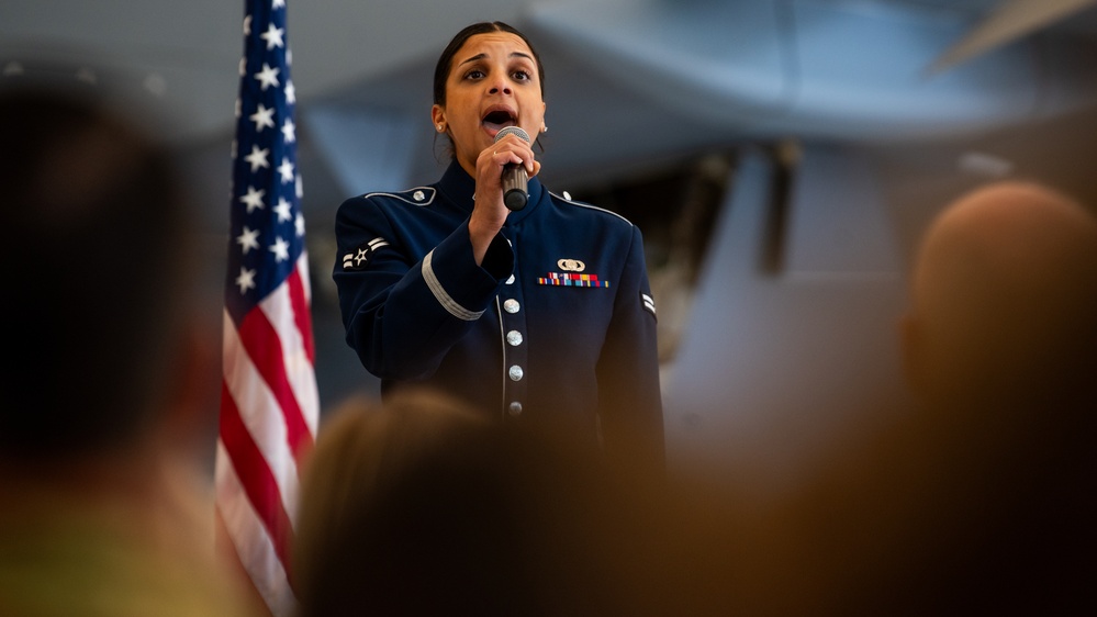 9th ARS change of command ceremony