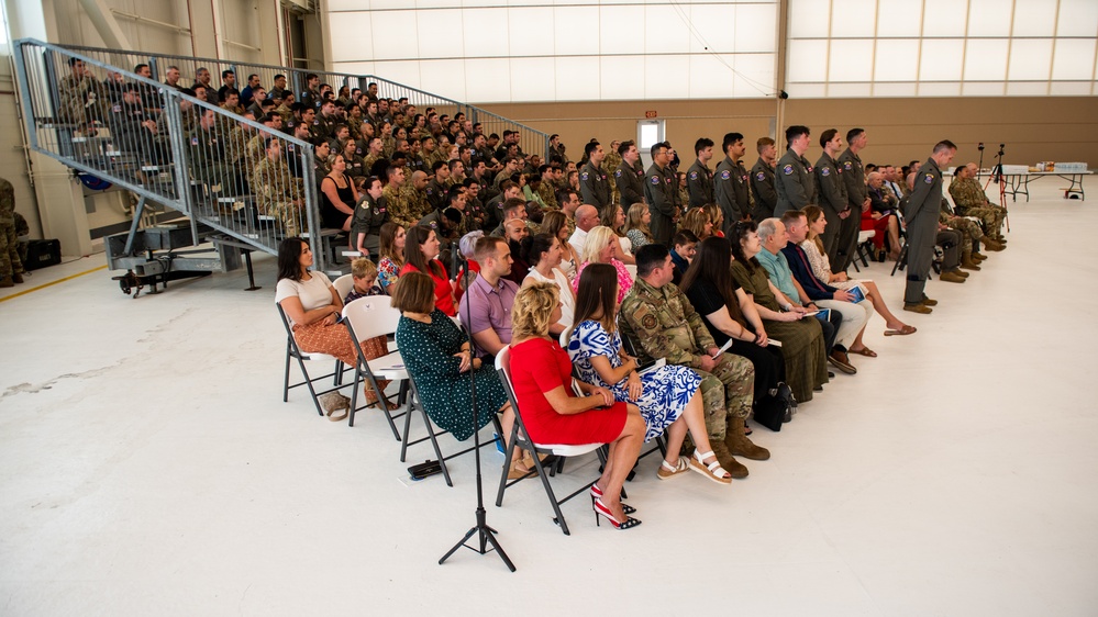 9th ARS change of command ceremony