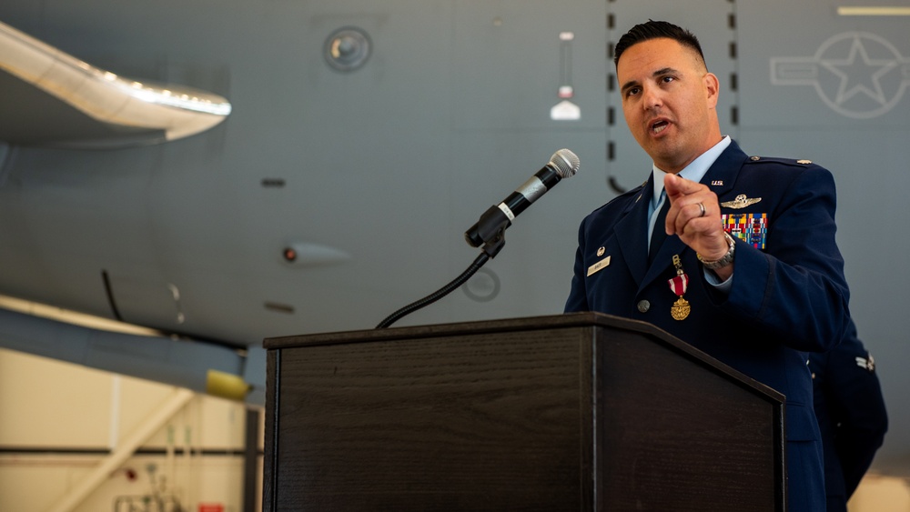 9th ARS change of command ceremony