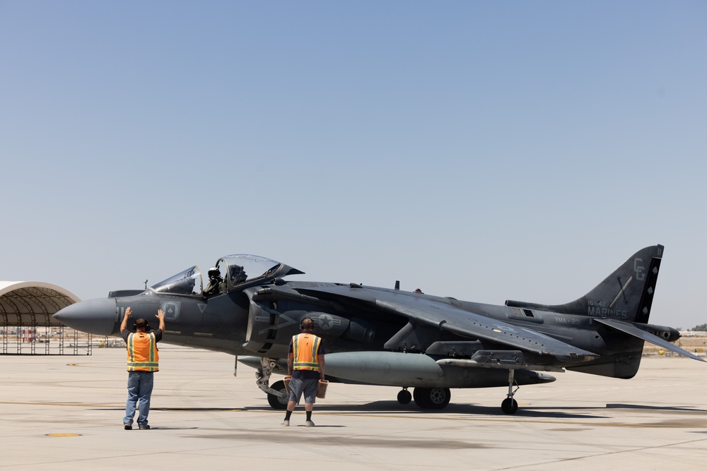 MCAS Yuma Receives Harrier for Display