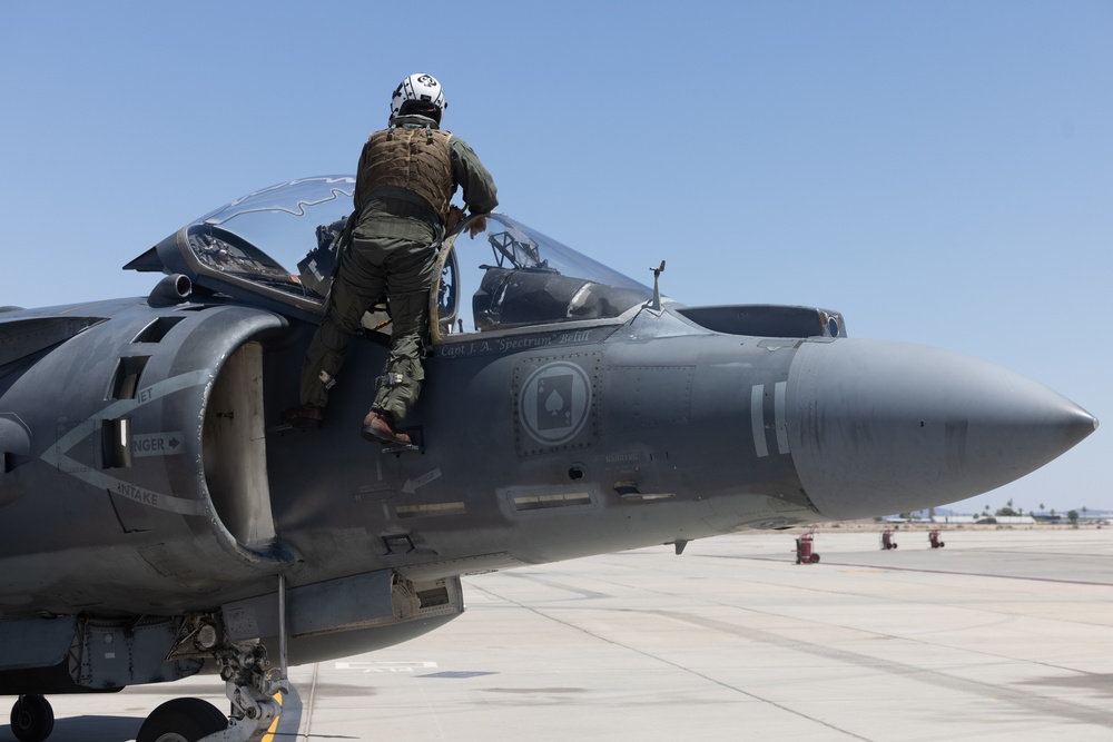 MCAS Yuma Receives Harrier for Display