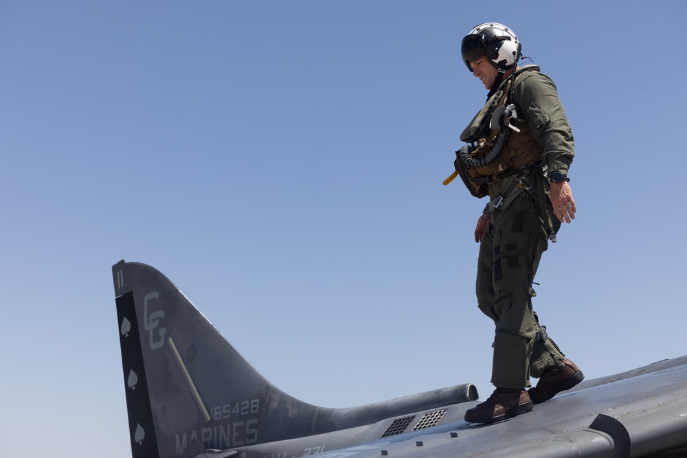 MCAS Yuma Receives Harrier for Display