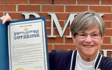 Munson leaders join Kansas Governor for Army Birthday Proclamation
