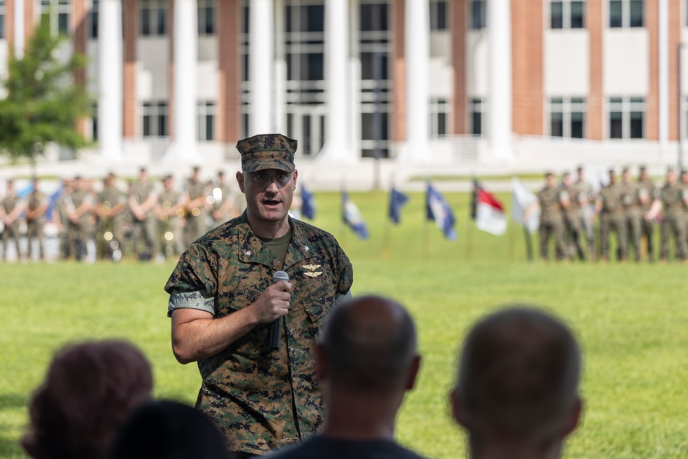 Marine Wing Headquarters Squadron 2 change of command ceremony